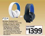 PS4 Wireless Headset-Each