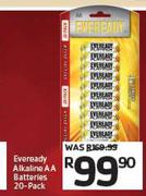Eveready Alkaline AA Batteries 20-Pack