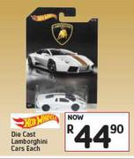 Hot Wheels Die Cast Lamborghini Cars-Each