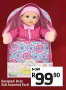 Backpack Baby Doll Assorted-Each