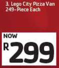 Lego City Pizza Van 249 Piece-Each
