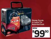 Disney Puzzle In Lunch Tin Assorted-Each