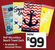PnP Microfibre Beach Towel-Each