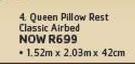 Intex Queen Pillow Rest Classic Airbed-1.52m x 2.03m x 42cm