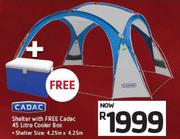 Cadac Shelter With Free Cadac 45Ltr Cooler Box