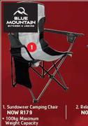Blue Mountain Sundowner Camping Chair