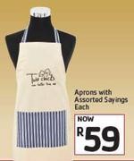 Aprons With Assorted Sayings-Each