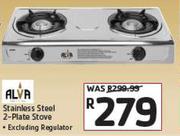 Alva Stainless Steel 2 Plate Stove