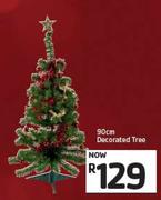 90cm Decorated Tree