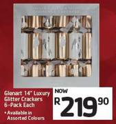 Glenart 14" Luxury Glitter Crackers 6 Pack-Each