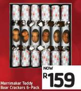 Merrimaker Teddy Bear Crackers-6's Pack