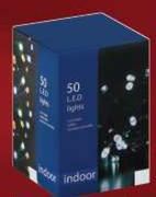 Multi Colour Or Clear 50 LED Lights Chain-Each