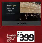 Simple Light Solar Icicle Light Set-200s