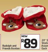 Rudolph & Friends Booties