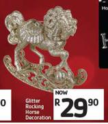 Gliter Rocking Horse Decoration