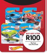 Die Cast Cars Assorted-4's
