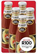 All Gold Tomato Sauce-5 x 700ml