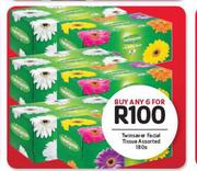 Twinsaver Facial Tissue Assorted-6 x 180's