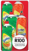 Sunlight Dishwashing Liquid Assorted-5 x 750ml