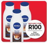 Nivea Body Cream Assorted-3 x 400ml
