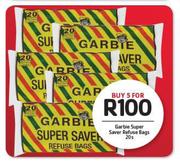 Garbie Super Saver Refuse Bags-5 x 20's