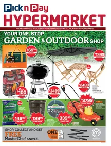 Pick n Pay Hypermarket : Hyper Garden & Outdoor Specials (21 October - 17 November 2024)