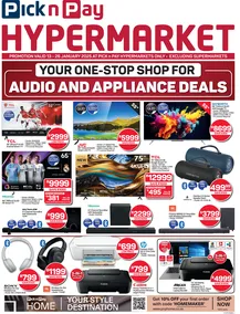 Pick n Pay Hypermarket : Audio & Appliance Deals (13 January - 26 January 2025)