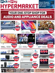 Pick n Pay Hypermarket : Audio And Appliance Deals (12 May - 25 May 2025)
