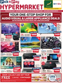 Pick n Pay : Audio Visual & Large Appliances (07 October - 22 October 2025)