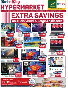 Pick n Pay Hypermarket : Audio & Visual Specials (02 January - 22 January 2026)