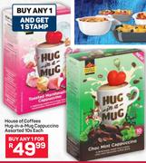 House Of Coffees Hug-In-A-Mug Cappuccino-10's Each