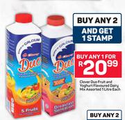 Clover Duo Fruit And Yoghurt Flavoured Dairy Mix 1L-Each