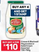 Crosse & Blackwell Mayonnaise Or Salad Cream-4X730-790g