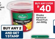Rhodes Apricot Or Mixed Fruit Jam-2X600g