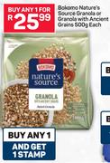 Bokomo Nature's Source Granola Or Granola With Ancient Grains-500g Each