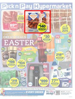 Pick n Pay Hypermarket Western Cape : Easter Deals (27 March - 02 April 2023) , page 1