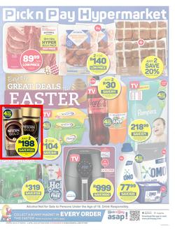 Pick n Pay Hypermarket Western Cape : Easter Deals (27 March - 02 April 2023) , page 1