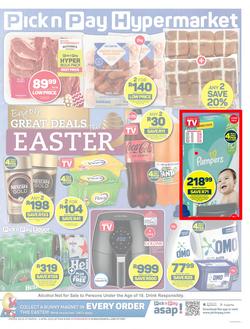 Pick n Pay Hypermarket Western Cape : Easter Deals (27 March - 02 April 2023) , page 1