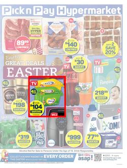 Pick n Pay Hypermarket Western Cape : Easter Deals (27 March - 02 April 2023) , page 1