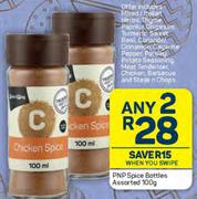PnP Spice bottles Assorted-Any 2 x 100g