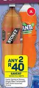 Fanta, Sprite Or Stoney Ginger Beer Carbonated Soft Drink Assorted-Any 2 x 2L