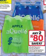 Aquelle Natural Or Flavoured Still Or Sparkling Spring Water Assorted-Any 2 x 6 x 500ml