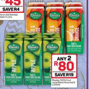 Rhodes 100% Fruit Juice Blend Assorted-Any 2 x 6 x 200ml