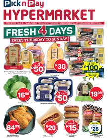 Pick n Pay Hypermarket Western Cape :  Fresh Specials (04 July - 07 July 2024)