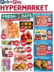 Pick n Pay Hypermarket Western Cape : Fresh Specials (19 December - 22 December 2024)