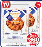 No Name Frozen Chicken Braai Pack With 15% Brine Based Mixture-For 2 x 5Kg