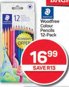 Staedtler Wood Free Colour Pencils 12 Pack