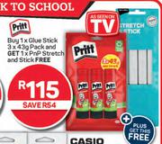 Pritt Glue Stick-3 x 43g