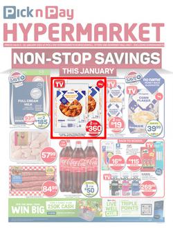 Pick n Pay Hypermarket Western Cape : Specials (02 January - 22 January 2025), page 1