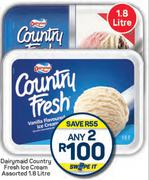 Dairymaid Country Fresh Ice Cream Assorted-Any 2 x 1.8L